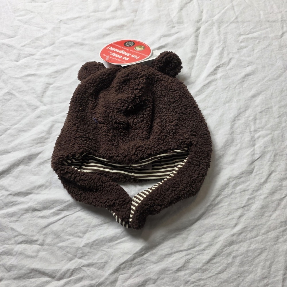 magnetic me hat fleece brown 18 months- 24 months 18-24